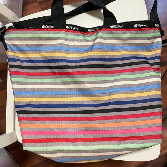 Lesportsac Bags Lesportsac Rainbow Stripe Tote Bagpurse New Poshmark